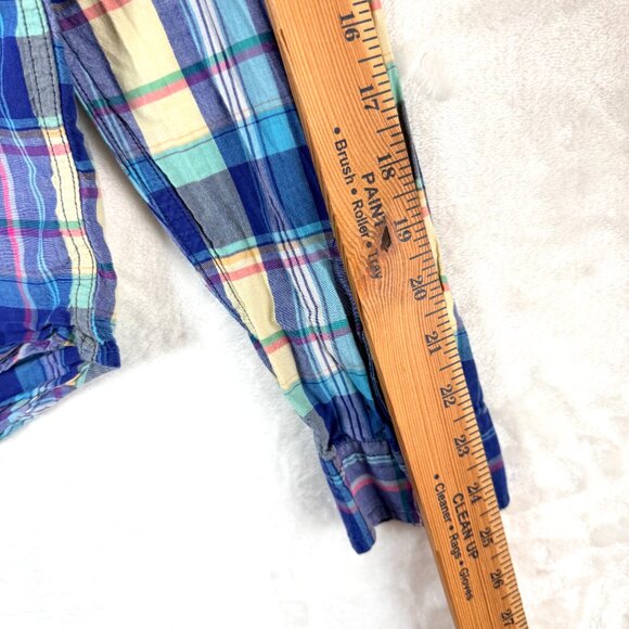 Ralph Lauren Denim And Supply RL Boyfriend Flannel Tartan Button Up Shirt L - Picture 7 of 7